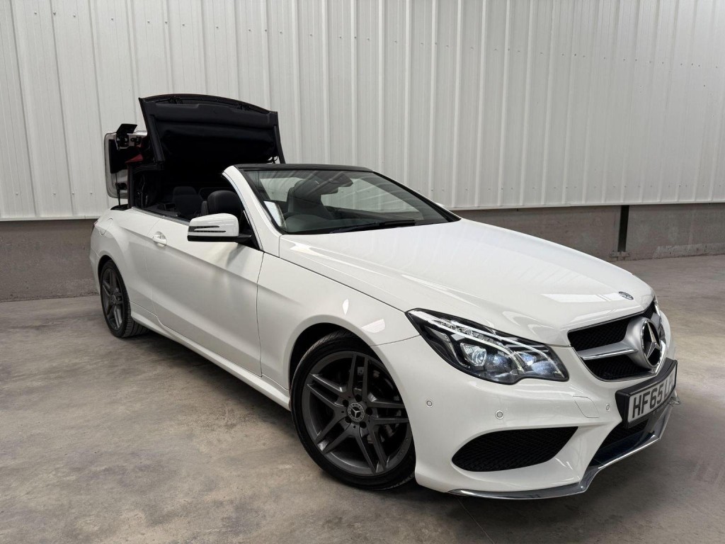 View MERCEDES-BENZ E CLASS 2.1 E220 BlueTEC AMG Line Cabriolet G-Tronic+ Euro 6 (s/s) 2dr